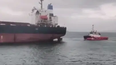 İstanbul Boğazı’nda gemi arızası