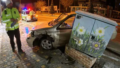 Aksaray'da alkollü sürücü kaza yaptı: İlk defa içtim, onda da kaza yaptım