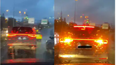 Kartal'da dolu yağışı trafiği olumsuz etkiledi: Uzun araç kuyrukları oluştu