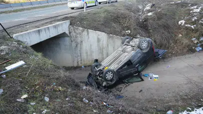 Kastamonu'da ticari araç şarampole uçtu: 70 yaşındaki sürücü öldü