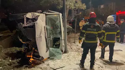 Nevşehir'de kamyonet, otomobile arkadan çarptı: Yaralılar var