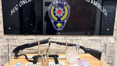 Gaziantep'te asayiş denetimleri: Uyuşturucu ve silah ele geçirildi