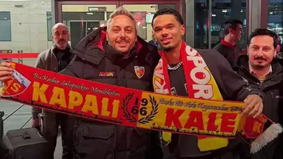 Kayserispor'un Manchester City'den yeni transferi Jadel Katongo kente geldi