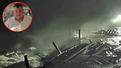 Aydın'da fırtına, iskeledeki işçileri denize düşürdü: 1 ölü, 2 yaralı