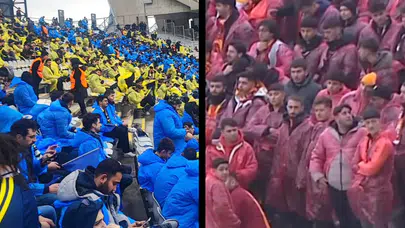 Süper Kupa'da Fenerbahçe zaferi ve 'yağmurluk' krizi: Galatasaray taraftarı yönetime isyan etti!