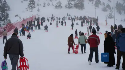 Erzincan'da kızak mevsimi açıldı