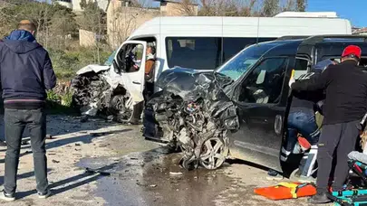 Osmaniye'de feci kaza: İşçi servisi ile ticari araç çarpıştı, 7 yaralı!