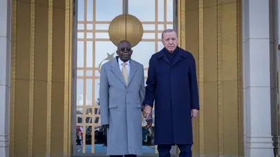 Cumuhurbaşkanı Erdoğan, Nijerya Cumhurbaşkanı Tinubu'yu karşıladı