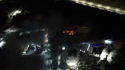 TRT Çekmeköy film platolarında yangın!