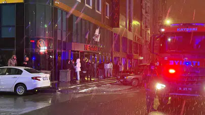 Kayseri'de bir otelin bodrumunda yangın çıktı