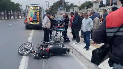 Mersin'de kamyonet ve motosiklet çarpıştı: 1 kişi yaralandı