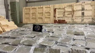 Sınırda 5,5 milyon euroluk dev operasyon: Kontrplakların arasından 700 kilo esrar çıktı