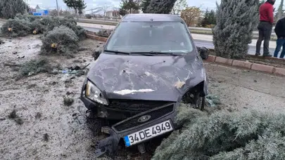 Elazığ'da trafik kazası : 1 kişi yaralandı