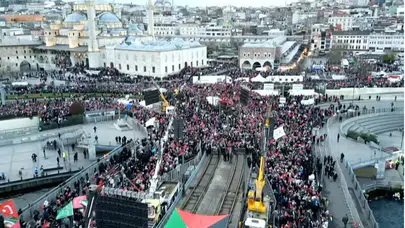 Büyük Gazze Yürüyüşü nerede ve saat kaçta yapılacak? Galata Köprüsü'ne nasıl gidilir?