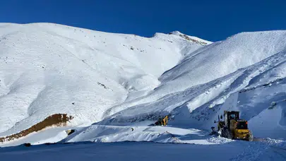 Batman'da kar yağışı nedeniyle kapanan yollar yeniden açılıyor!