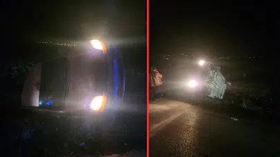 Samsun'da ticari araç şarampole devrildi: Çok sayıda yaralı var