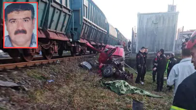 Zonguldak'ta yük treni, hemzemin geçidinde otomobile çarptı: 1 ölü