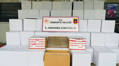 Osmaniye'de 1,6 milyon boş makaron yakalandı