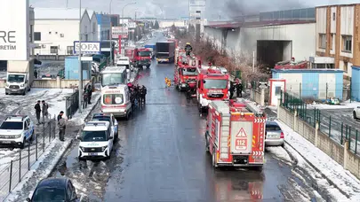 Kayseri OSB'de korkutan yangın kontrol altına alındı