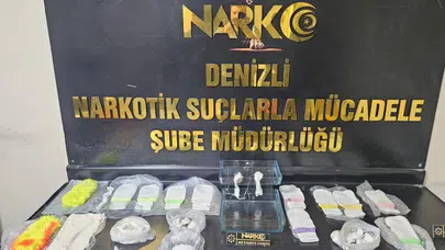 Denizli'de uyuşturucu operasyonu: 2 kilo 395 gram uyuşturucu madde ele geçirildi!