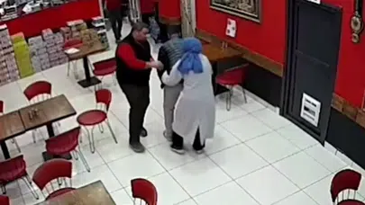 Bayrampaşa'da boğazına yiyecek kaçan müşteri Heimlich manevrasıyla kurtarıldı