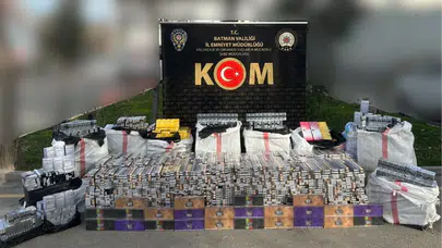 Batman'da kaçakçılık operasyonu : 28 bin 360 paket sigara ele geçirildi
