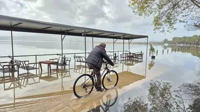 Muğla'da Köyceğiz Gölü taştı : Ev ve iş yerleri sular altında kaldı