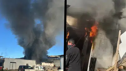 Muğla'da işçi konteynerinde yangın