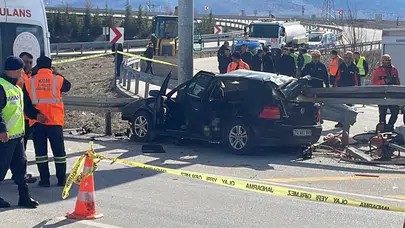 Karaman'da feci kaza : Karı koca hayatını kaybetti