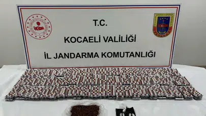Kocaeli Gebze'de 3 kilo bonzai ve 5 bin hap ele geçirildi