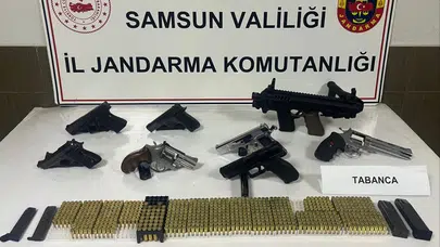 Samsun'da ruhsatsız silah operasyonu : 1 şüpheli tutuklandı