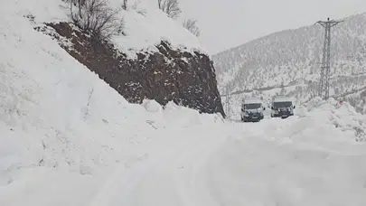 Siirt'te kar nedeniyle araçlar mahsur kaldı, yetkililer çalışma başlattı