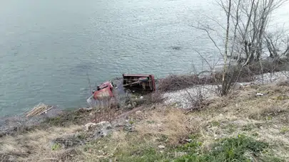Samsun'da traktör Kızılırmak Nehri'ne düştü : 1 ölü, 1 yaralı
