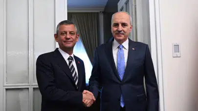 TBMM Başkanı Kurtulmuş, CHP lideri Özgür Özel ile görüştü