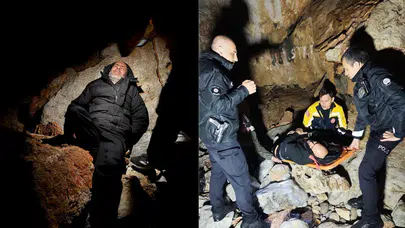 Antalya Alanya'da 3 metrelik kayalıklardan düşen şahıs kurtarıldı