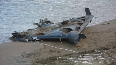 Ordu'da sahile vuran İHA aracı İran yapımı kamikaze çıktı