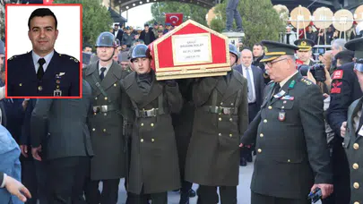 Şehit pilot İbrahim Bolat son yolculuğuna uğurlandı