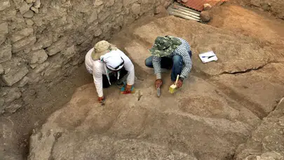 Bodrum'da altyapı çalışmaları esnasında lahit bulundu