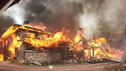 Kocaeli'de tek katlı evde yangın çıktı : Ev sahibi yaralandı