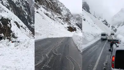Hakkari - Çukurca yolunda çığ düştü!