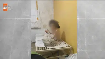 Gaziosmanpaşa'da şoke eden görüntüler : Evinde bir deri bir kemik bulundu!