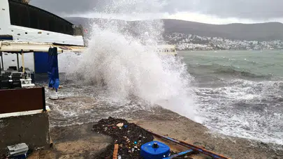 Bodrum ve Fethiye arası denizlerde fırtına bekleniyor