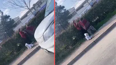 Bursa'da dilenci kavgası : Kucağındaki bebek yere düştü