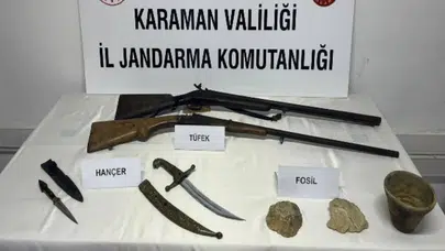 Karaman'da uyuşturucu ve tarihi eser operasyonu : 6 şüpheli tutuklandı