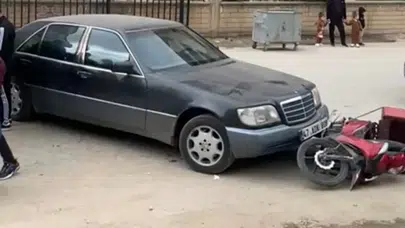 Mardin'de otomobil ve motosiklet çarpıştı : 1 kişi yaralandı