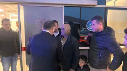 Zonguldak Valisi, maden ocağındaki göçükte yaralanan işçiyi ziyaret etti