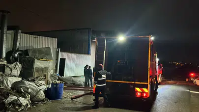 Kocaeli Çayırova'da metal işleme fabrikasında yangın
