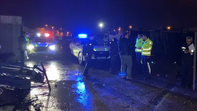 Bursa'da cip sürücüsü kazada plakasını düşürdü, ekipler çalışma başlattı