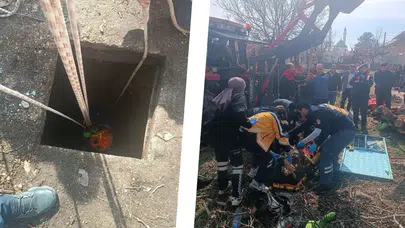 Denizli'de akılalmaz kaza : Ağaç dalı toplayan kadın 20 metrelik su kuyusuna düştü