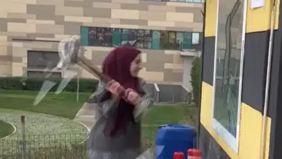 Bursa Şehir Hastanesi taksi durağında saldırı : Güvenlik kamerası görüntüleri çıktı